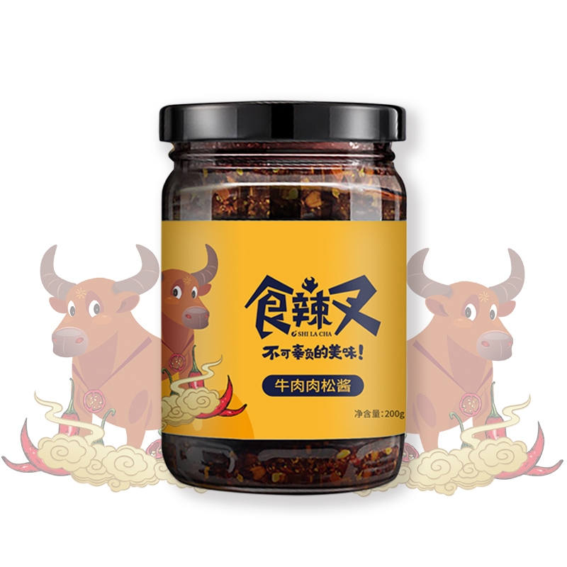 食辣叉-牛肉肉松酱-瓶装
